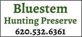 Bluestem Hunting Preserve Sponsorship Banner